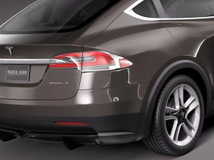 Tesla Model X Prototype 2012 3D Model