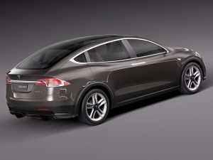 Tesla Model X Prototype 2012 3D 모델