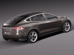 Tesla Model X Prototype 2012 3D Model