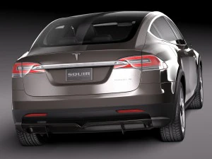 Tesla Model X Prototype 2012 3D Model
