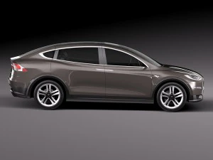 Tesla Model X Prototype 2012 3D Model
