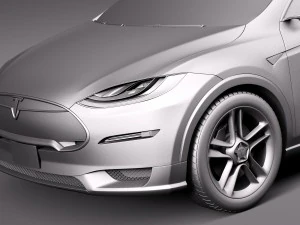 Tesla Model X Prototype 2012 3D Model