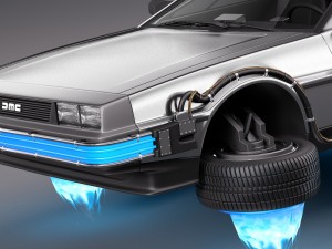 Back To The Future Delorean Episode 2 Future Modèle 3D
