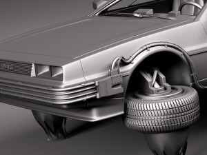 Back To The Future Delorean Episode 2 Future Modèle 3D