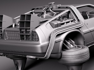 Back To The Future Delorean Episode 2 Future Modèle 3D