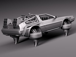 Back To The Future Delorean Episode 2 Future Modèle 3D