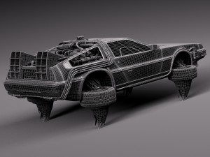 Back To The Future Delorean Episode 2 Future Modèle 3D