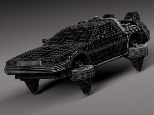 Back To The Future Delorean Episode 2 Future Modèle 3D