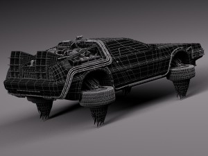 Back To The Future Delorean Episode 2 Future Modèle 3D