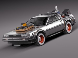 Back To The Future Delorean Episode 3 Wild West 3D Model
