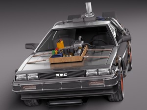 Back To The Future Delorean Episode 3 Wild West 3D Model
