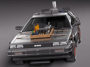 Back To The Future Delorean Episode 3 Wild West 3D Model