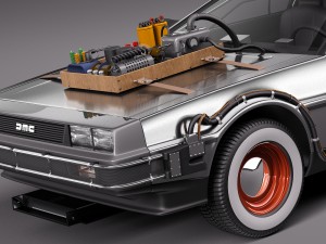 Back To The Future Delorean Episode 3 Wild West 3D Model