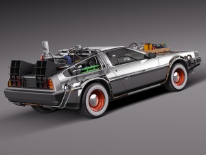 Back To The Future Delorean Episode 3 Wild West 3D Model
