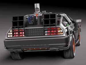 Back To The Future Delorean Episode 3 Wild West 3D Model