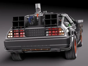 Back To The Future Delorean Episode 3 Wild West 3D Model