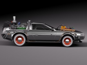 Back To The Future Delorean Episode 3 Wild West 3D Model