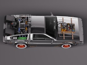 Back To The Future Delorean Episode 3 Wild West 3D Model