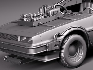 Back To The Future Delorean Episode 3 Wild West 3D Model