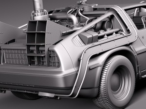 Back To The Future Delorean Episode 3 Wild West 3D Model
