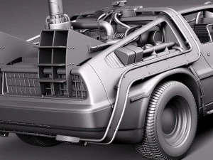 Back To The Future Delorean Episode 3 Wild West 3D Model