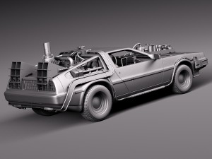 Back To The Future Delorean Episode 3 Wild West 3D Model