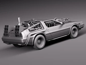 Back To The Future Delorean Episode 3 Wild West 3D Model