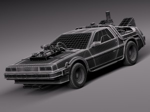 Back To The Future Delorean Episode 3 Wild West 3D Model