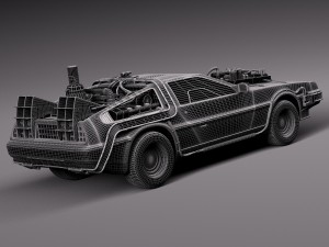 Back To The Future Delorean Episode 3 Wild West 3D Model