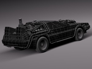 Back To The Future Delorean Episode 3 Wild West 3D Model