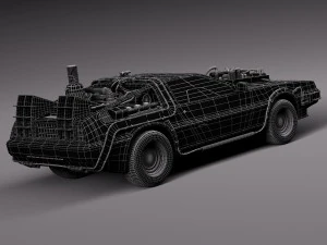 Back To The Future Delorean Episode 3 Wild West 3D Model