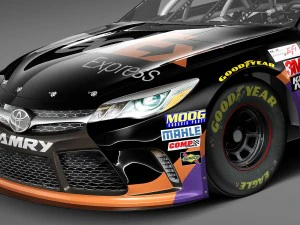 Nascar Toyota Camry Fedex Denny Hamlin 2015 3D Model