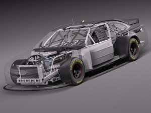 Nascar Toyota Camry Fedex Denny Hamlin 2015 3D 모델