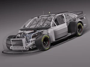 Nascar Toyota Camry Fedex Denny Hamlin 2015 3D Model