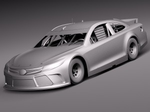 Nascar Toyota Camry Fedex Denny Hamlin 2015 3D 모델