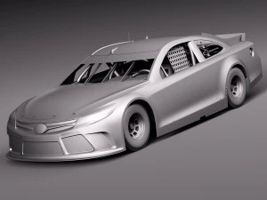 Nascar Toyota Camry Fedex Denny Hamlin 2015 3D Model