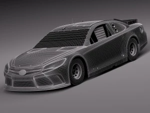 Nascar Toyota Camry Fedex Denny Hamlin 2015 3D Model