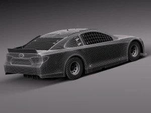 Nascar Toyota Camry Fedex Denny Hamlin 2015 3D Model