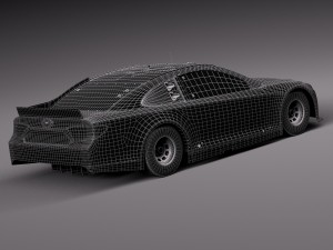 Nascar Toyota Camry Fedex Denny Hamlin 2015 3D 모델