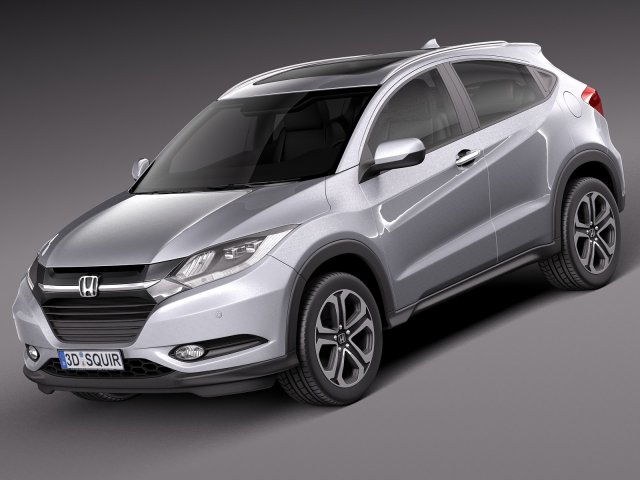 Honda HR-V EU 2016 3D Model .c4d .max .obj .3ds .fbx .stl .blend 