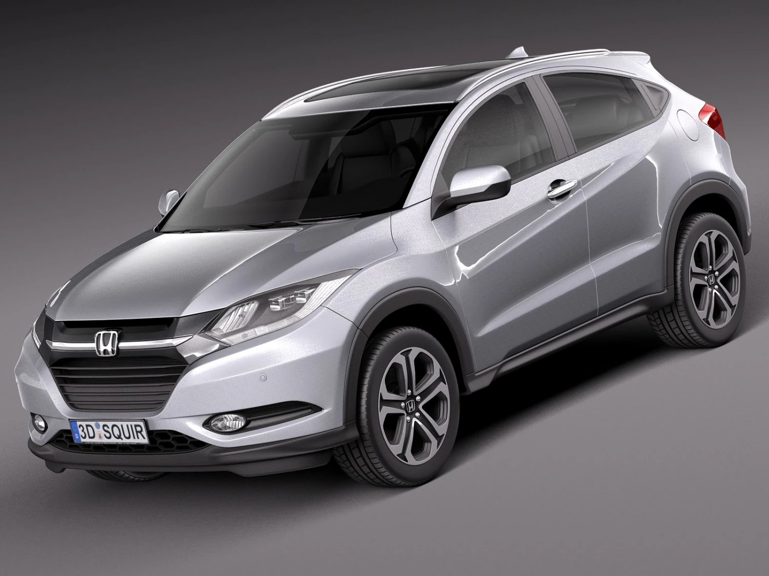 Honda HR-V EU 2016 3D Model .c4d .max .obj .3ds .fbx .stl .blend 