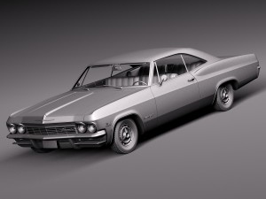 Chevrolet Impala 1965 3D Модель