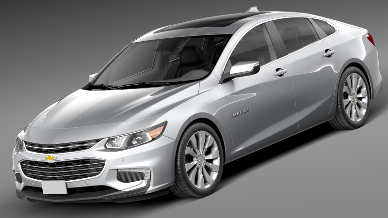 Chevrolet Malibu 2016 3D मॉडल .c4d .max .obj .3ds .fbx .stl .blend 