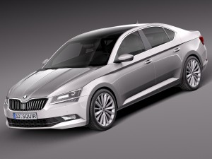 skoda superb 2016 Modelo 3D
