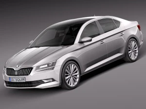 skoda superba 2016 Modello 3D