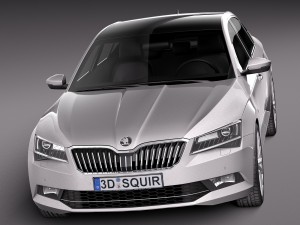 skoda superb 2016 3D Model