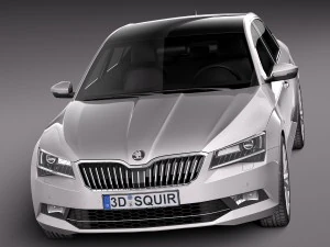 skoda superb 2016 3D Model