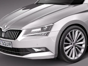 skoda superb 2016 3D Model