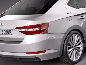 skoda superb 2016 3D Model