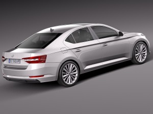 skoda superb 2016 3D Model